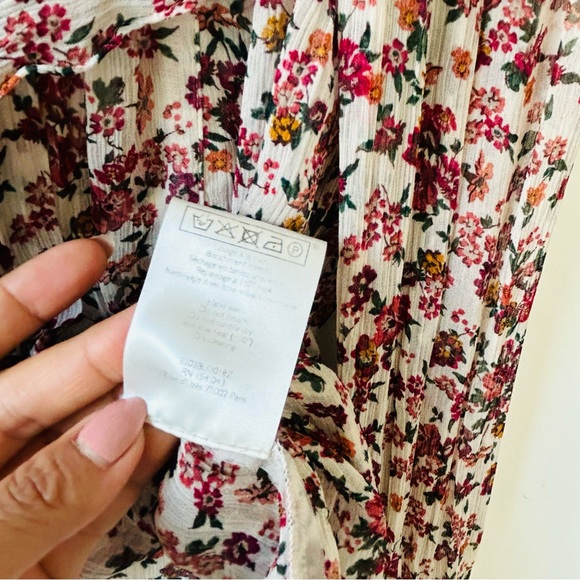 SEZANE Miro Blouse Multicolored Print Womens Sz 36 US4 Fun Festival Feminine - Picture 7 of 13